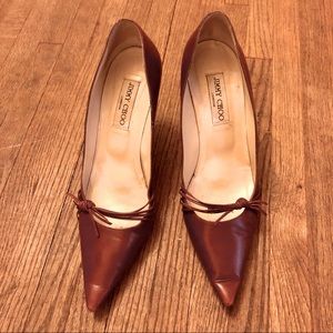 Rich brown Jimmy Choo pumps